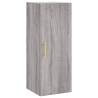 Stylish Highboard Grey Sonoma - 34.5x34x180 cm | Hipo Market