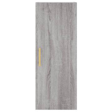 Stylish Highboard Grey Sonoma - 34.5x34x180 cm | Hipo Market