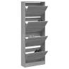 Shoe Cabinet Grey Sonoma - Compact Storage Solution | HipoMarket