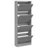 Shoe Cabinet Grey Sonoma - Compact Storage Solution | HipoMarket