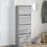 Shoe Cabinet Grey Sonoma - Compact Storage Solution | HipoMarket