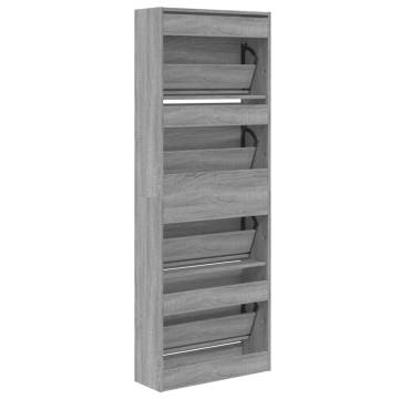 Shoe Cabinet Grey Sonoma - Compact Storage Solution | HipoMarket