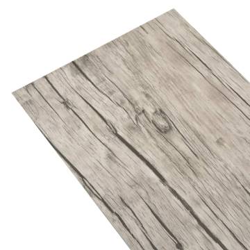 Non Self-adhesive PVC Flooring Planks 5.26 m² - Oak Washed