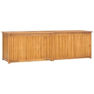 Garden Box 175x50x55 cm - Solid Teak Wood Storage Solution