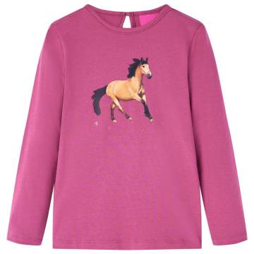 Kids' Long Sleeve T-shirt Raspberry 104 - Comfortable & Stylish