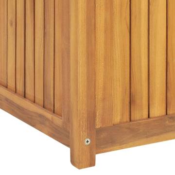 Garden Box 175x50x55 cm - Solid Teak Wood Storage Solution