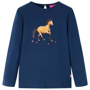 Kids' Navy Blue Long Sleeve T-Shirt - Size 140 | Hipo Market