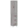 Highboard Grey Sonoma - Stylish Storage Solution | HipoMarket