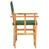 Stylish Director's Chair in Solid Acacia Wood - Green