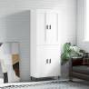 Highboard High Gloss White 69.5x34x180 cm Engineered Wood Colour high gloss white Quantity in Package 1 Model 2 doors 