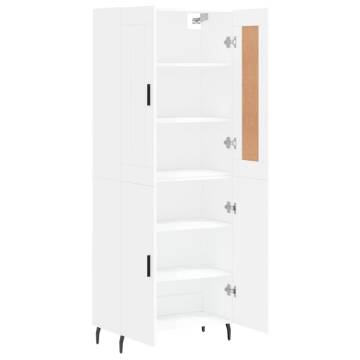 Highboard High Gloss White - Stylish Storage Solution