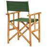 Stylish Director's Chair in Solid Acacia Wood - Green