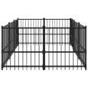 Outdoor Dog Kennel Steel 5.63 m² - Safety & Comfort