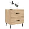 2 pcs Bedside Cabinets in Sonoma Oak - Modern Design