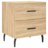 2 pcs Bedside Cabinets in Sonoma Oak - Modern Design