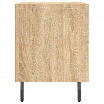 2 pcs Bedside Cabinets in Sonoma Oak - Modern Design