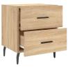 2 pcs Bedside Cabinets in Sonoma Oak - Modern Design