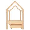 Kids Bed Frame with Drawer - Solid Pine Wood 80x160 cm