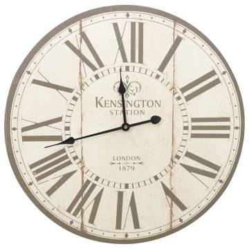 Vintage Wall Clock London 60 cm - Retro Style Decor