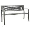 Garden Bench 125 cm Steel Grey Colour grey Size 125 cm Quantity in Package 1 Model diamond 