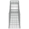 Arched Gabion Baskets - 13 pcs Galvanised Iron | HipoMarket