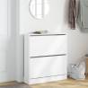 Shoe Cabinet White 80x21x87.5 cm | Space-Saving Storage