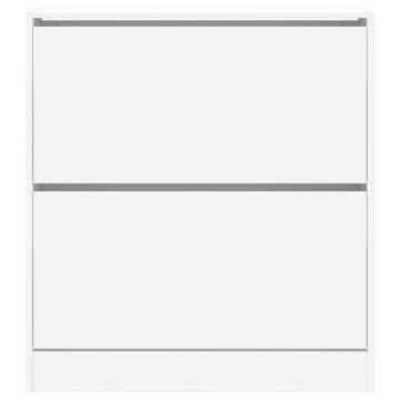 Shoe Cabinet White 80x21x87.5 cm | Space-Saving Storage