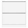 Shoe Cabinet White 80x21x87.5 cm | Space-Saving Storage