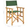 Stylish Director's Chair in Solid Acacia Wood - Green