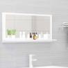 Bathroom Mirror High Gloss White 80x10.5x37 cm Engineered Wood Colour high gloss white Size 80 x 10.5 x 37 cm Quantity in Package 1 