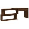 Corner Desk Brown Oak - Stylish & Functional | Hipomarket