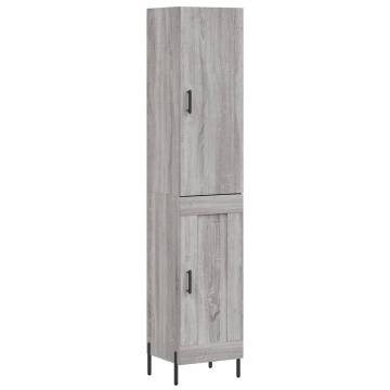 Highboard Grey Sonoma - Stylish Engineered Wood Storage