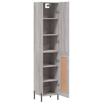 Highboard Grey Sonoma - Stylish Engineered Wood Storage