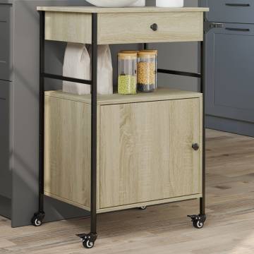 Kitchen Trolley Sonoma Oak - Stylish Storage Solution