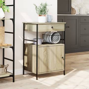 Kitchen Trolley Sonoma Oak - Stylish Storage Solution