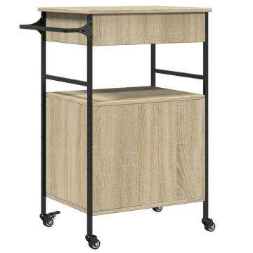 Kitchen Trolley Sonoma Oak - Stylish Storage Solution