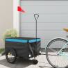 Bike Trailer Black and Blue 30 kg Iron Colour blue Size 124 x 53 x 45 cm 