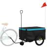 Bike Trailer Black & Blue - 30kg Capacity | HipoMarket