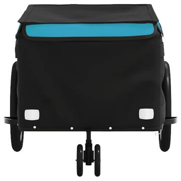 Bike Trailer Black & Blue - 30kg Capacity | HipoMarket