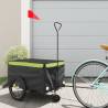 Bike Trailer Black and Green 30 kg Iron Colour green Size 124 x 53 x 45 cm 