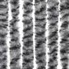 Fly Curtain Grey, Black & White - 100x220 cm Chenille | HipoMarket