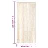 Fly Curtain Beige & White 90x220 cm | Insect Protection