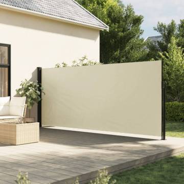 Retractable Side Awning Cream 180x300 cm - HipoMarket