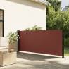 Retractable Side Awning Brown 140x500 cm Colour brown Size 140 x 500 cm Quantity in Package 1 