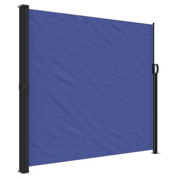 Retractable Side Awning Blue 180x500 cm - Privacy & Comfort