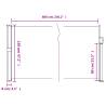 Retractable Side Awning Cream 120x600 cm | Hipomarket UK