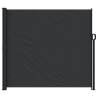 Retractable Side Awning Black 180x600 cm - Outdoor Privacy Screen