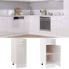 High Gloss White Drawer Bottom Cabinet - 30x46x81.5 cm