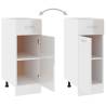 High Gloss White Drawer Bottom Cabinet - 30x46x81.5 cm