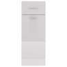 High Gloss White Drawer Bottom Cabinet - 30x46x81.5 cm